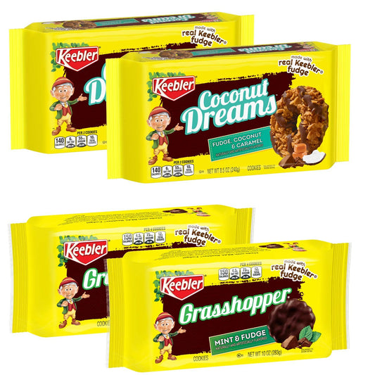 Keebler Coconut Dream and Grasshopper Cookies - 4 packages