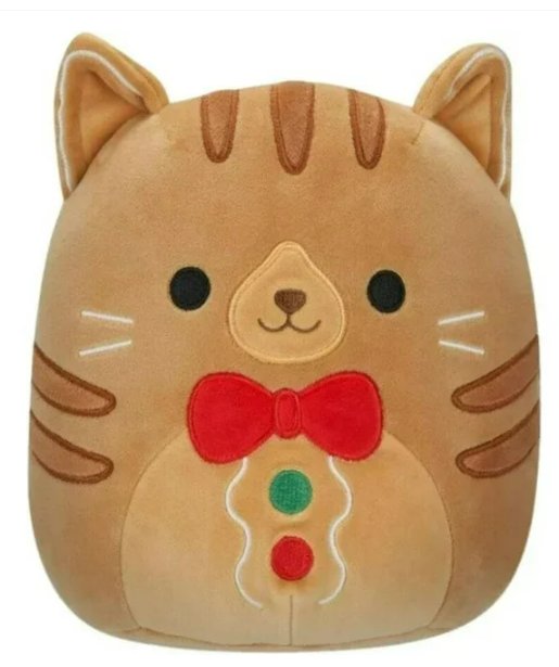 Squishmallows Jones the Gingerbread Tabby Cat 12 2023 Christmas Edition Stuffed Plush