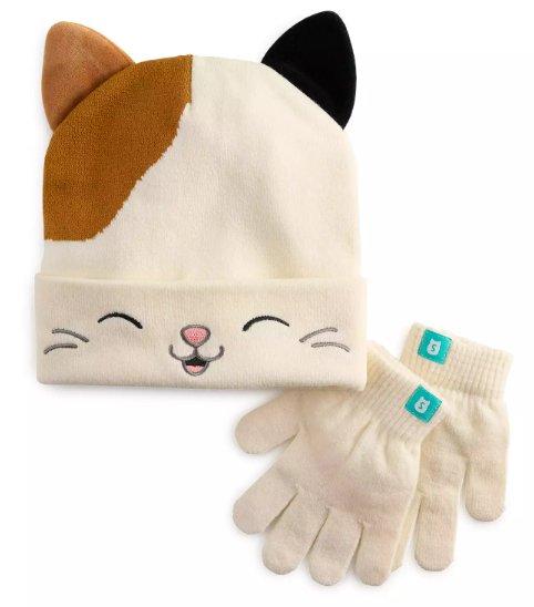 Girls Squishmallows Cam Hat and Glove Gift Set, Winter Accessories