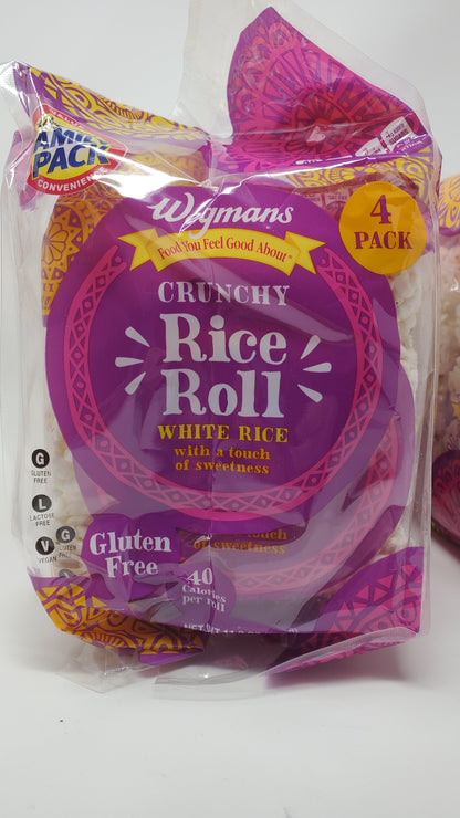 Wegmans Crunchy Rice Rolls, 32 Roll Family Pack, Gluten Free, 40 Calories Per Roll