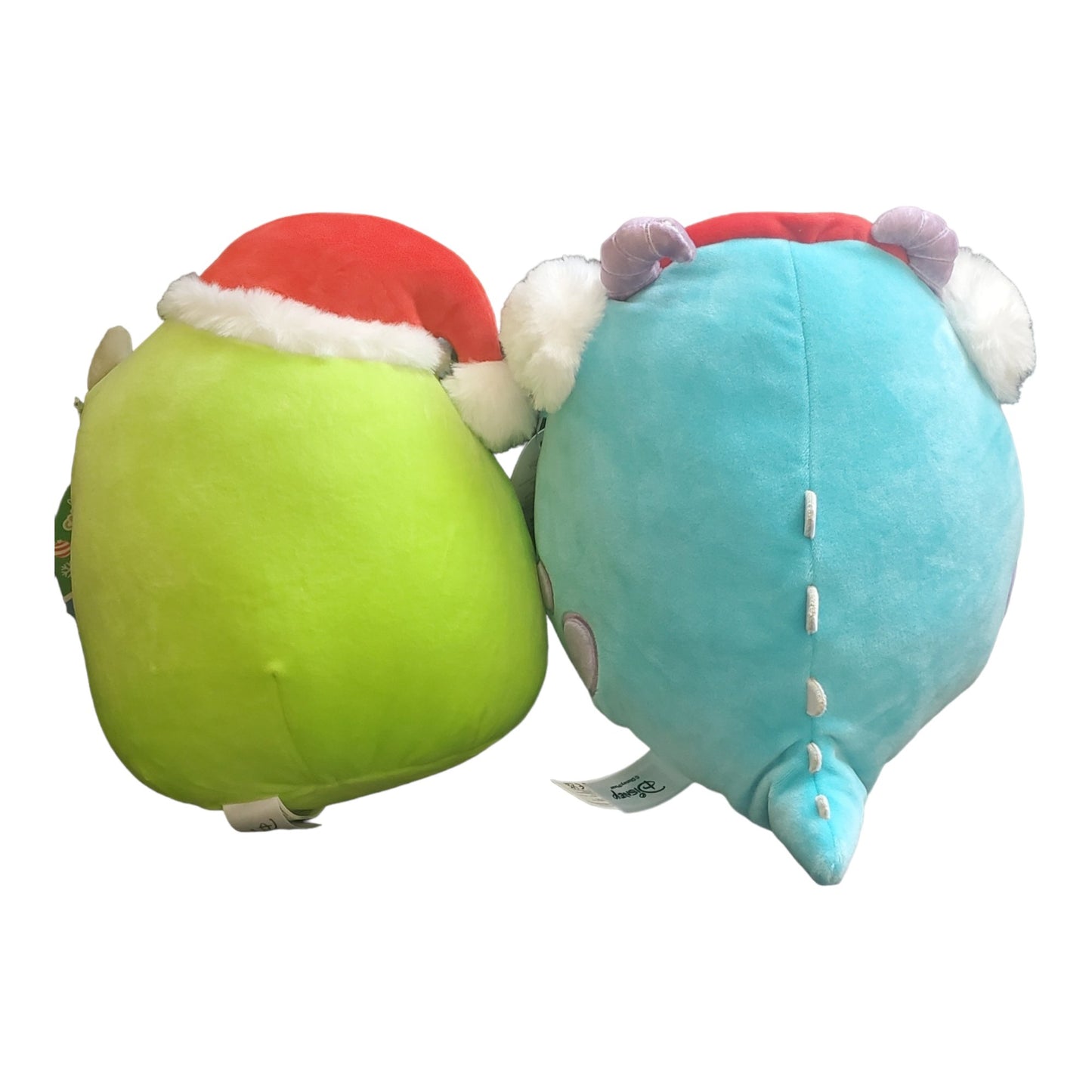 Squishmallows Santa Hat Mike and Sulley with Earmuffs, Set of 2, Holiday Mike & Sulley 8" Set