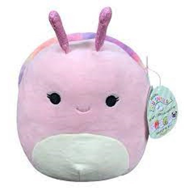 SQUISHMALLOWS - SILVINA 8" - SUPER SOFT AND SQUISHY - PINK SNAIL - PLUSH TOY