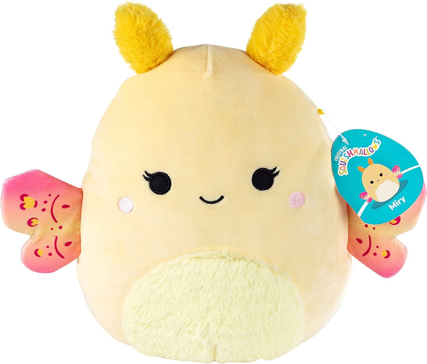 Squishmallows 20" Miry The Yellow Moth - Rare Official Kellytoy Hard to Find, Cute and Soft Jumbo Butterfly Stuffed Animal Toy, Great Gift for Kids