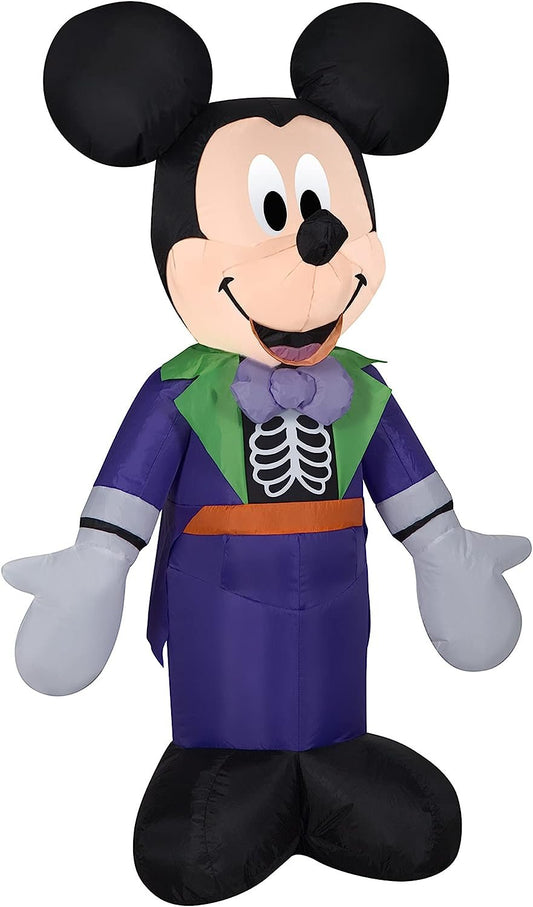 Mickey Mouse Skeleton Halloween Inflatable 3.5ft