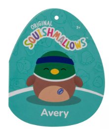 Squishmallows 12" Avery Mallard Duck with Sweatband and Rugby Ball Medium Plush