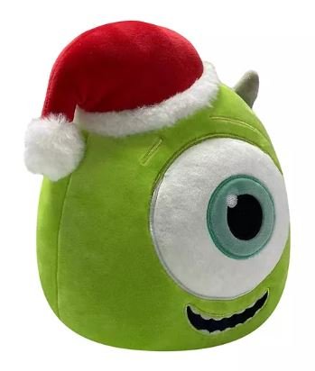 Squishmallows Santa Hat Mike and Sulley with Earmuffs, Set of 2, Holiday Mike & Sulley 8" Set