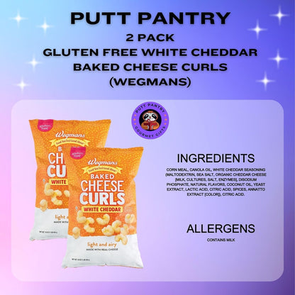 Gluten-Free White Cheddar Baked Wegmans Cheese Curls - Crunchy & Savory Snack, No Artificial Flavors, 16 oz Bags, 32 oz totals