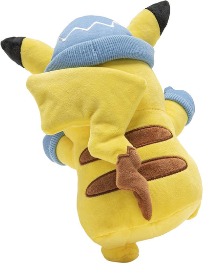 Pokemon Holiday Plush Pikachu Mittens - 8"