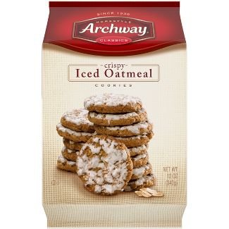 Archway Crispy Iced Oatmeal and Soft Iced Molasses Cookie Combo, 12 oz Bags