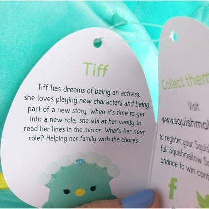 Squishmallow Kelly Toys Tiff The 8" Teal Peacock Super Soft Stuffed Plush Toy Pillow