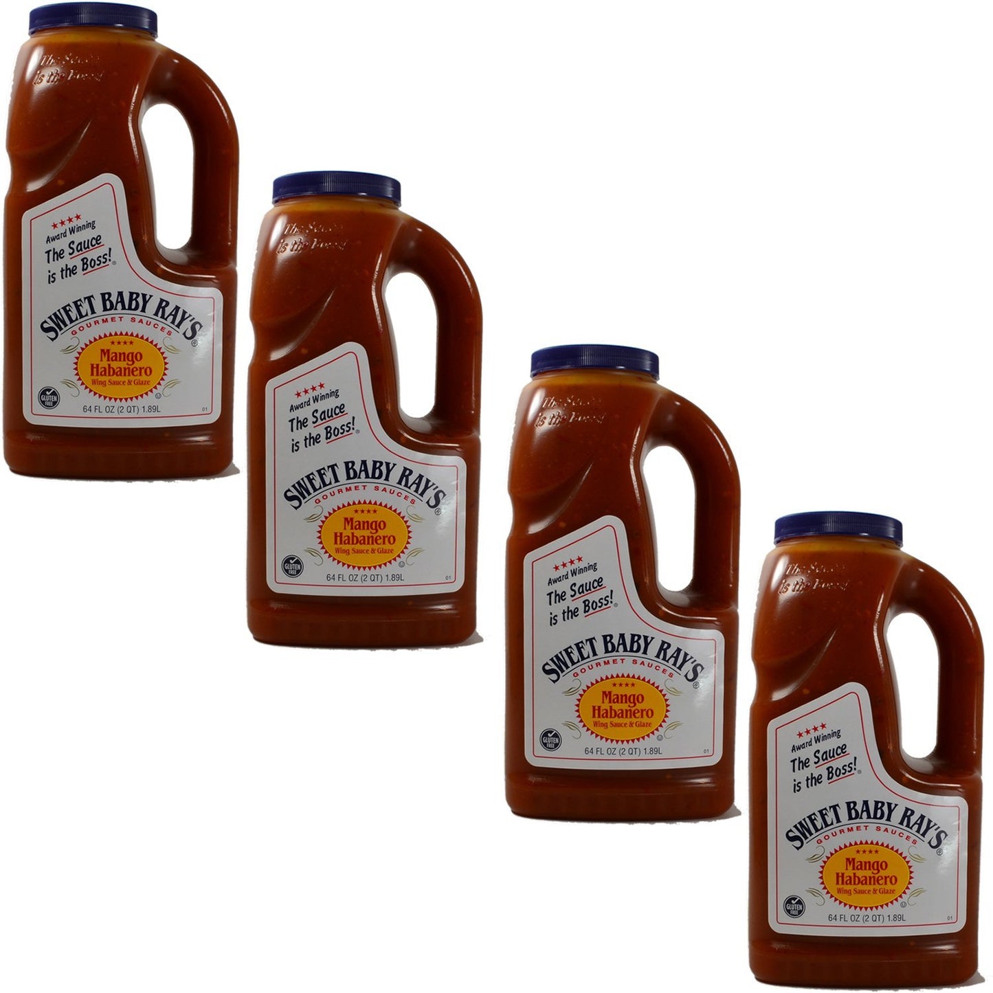 Sweet Baby Rays Mango Habanero Wing Sauce & Glaze 64 Oz. (4-Pack)