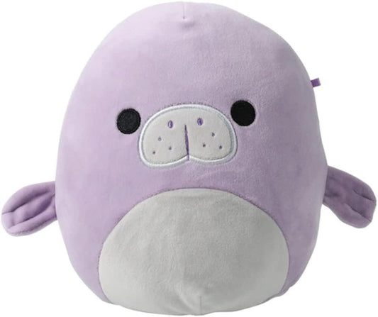 Squishmallow Official Kellytoy Collectible Sea Life Squad Squishy Soft Animals Ocean Fish Creatures Marius Purple Manitee, 5 Inch