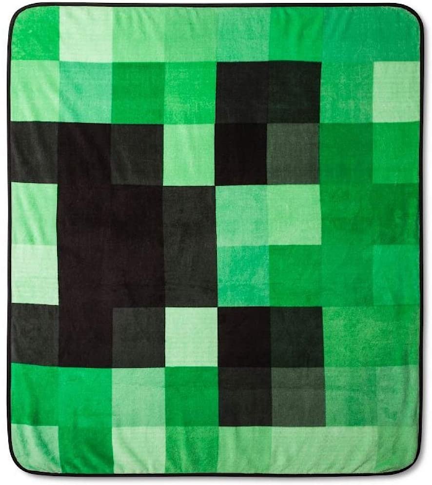 Minecraft Creeper Plush Throw Blanket - 53