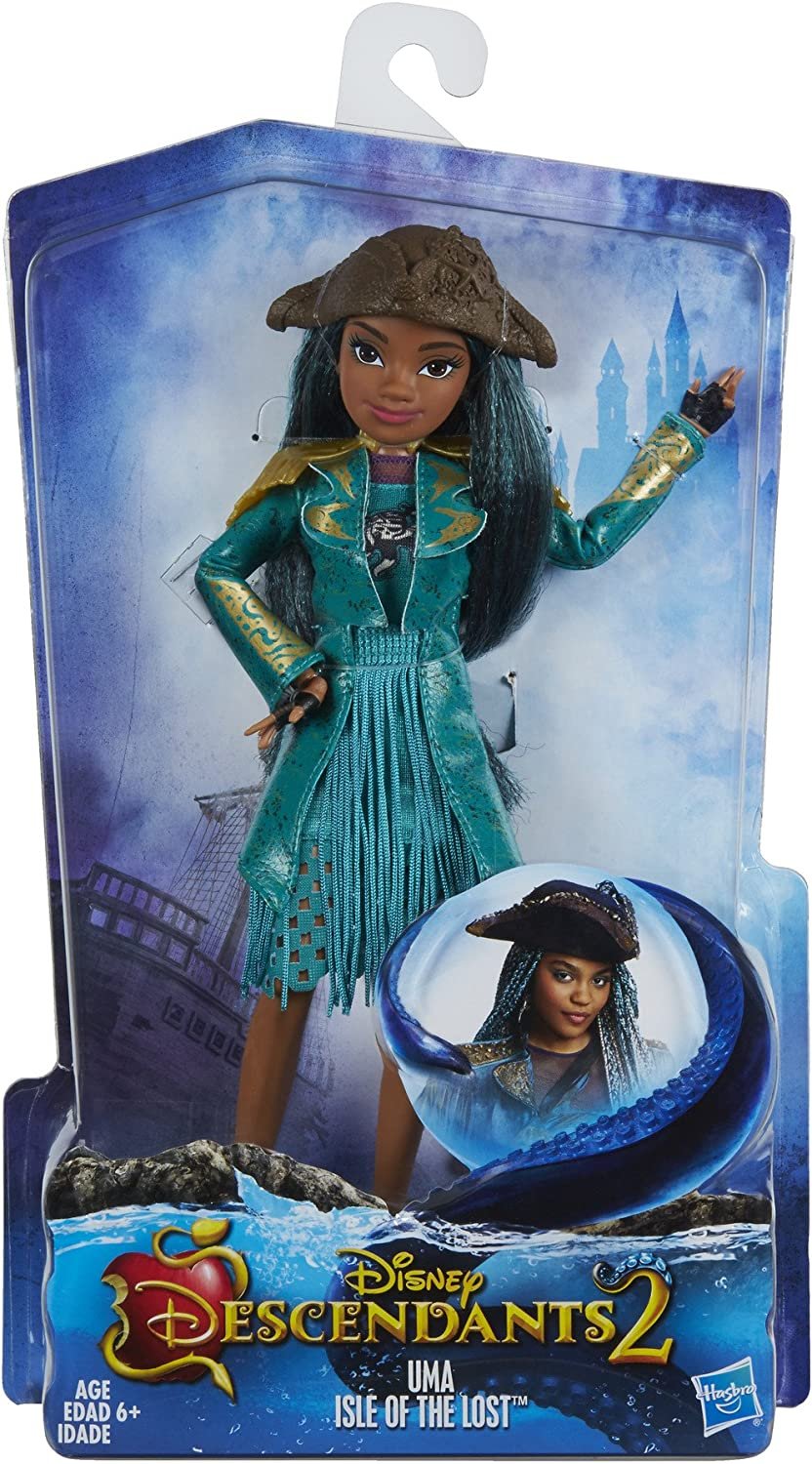 Disney Descendants 2 Uma Isle of the Lost Doll - Poseable Figure Dressed to Impress – Recreate Epic Adventures with Descendants Dolls Fashionable Villaness-in-Training with Fashions and Accessories
