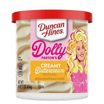 Duncan Hine's Dolly Parton's Favorite Southern-Style Coconut Cake Mix and Spatula Gift Set! Coconut Flavored Cake Mix With Vanilla Frosting and Spatula Included