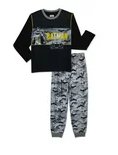 Batman Boys Long Sleeve Pajamas Set, 2-Piece, 10/12