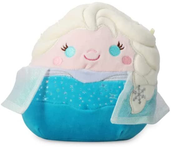 Squishmallows Official Kellytoy Disney Characters Squishy Soft Stuffed Plush Toy Animal (7 Inch, Elsa)