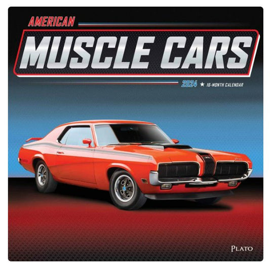 American Muscle Cars 2024 Wall Calendar 12x12 by Browntrout