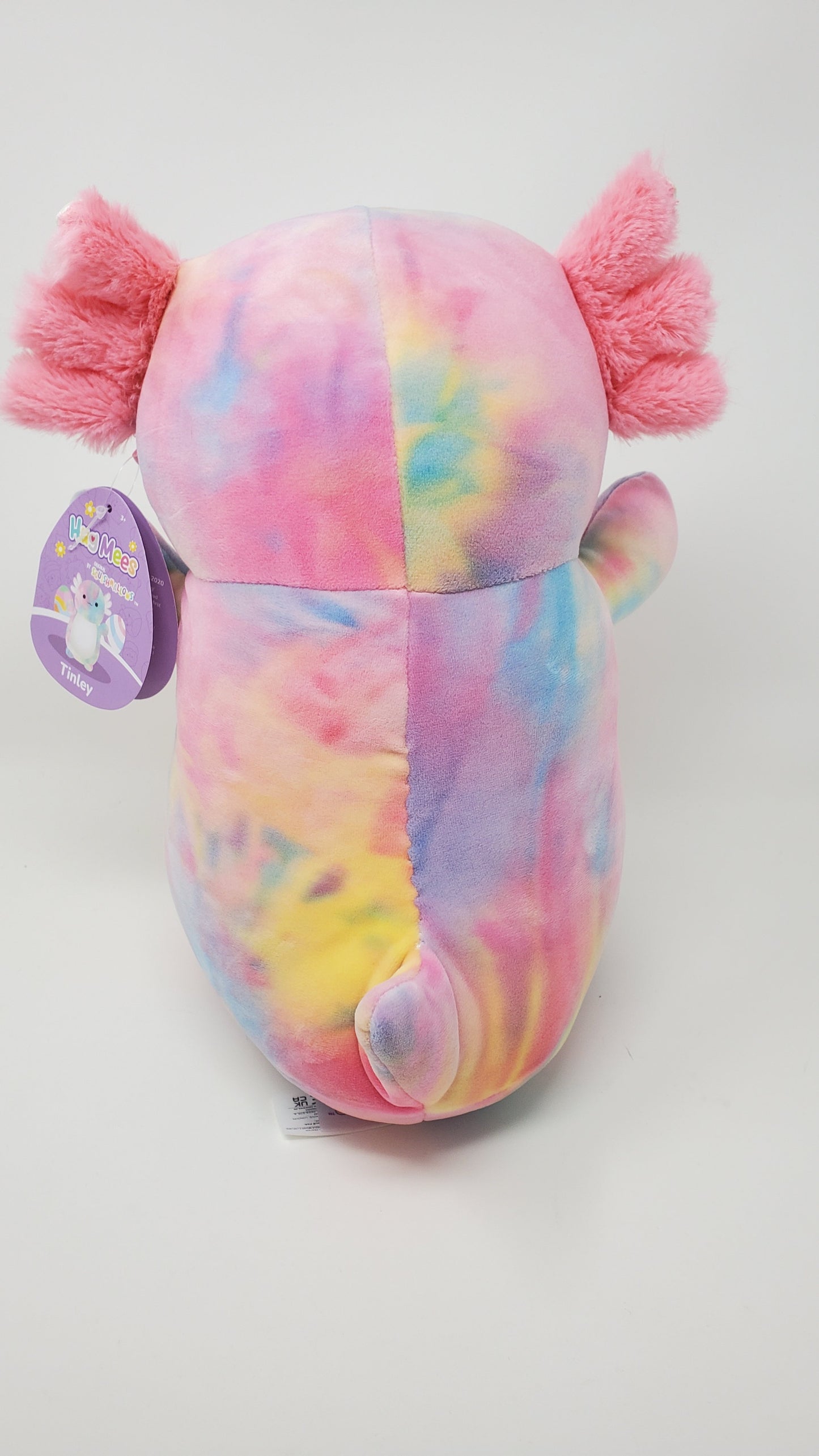 Squishmallows Hug Mees Tinley 12" Tie Dye Easter Edition Axolotl Super Soft Animal