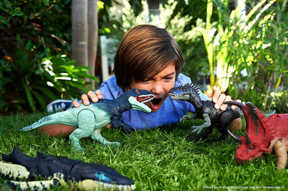 Jurassic World Dominion Dinosaur Figure Dryptosaurus Wild Roar With Sound & Attack Action, Medium Size Posable, Toy Gift With Connected Digital Play