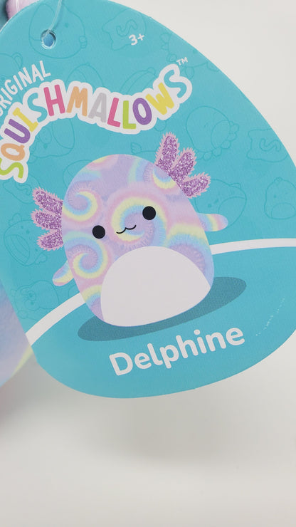 Squishmallow Official Kellytoy Plush 8 Inch Squishy Stuffed Toy Animal Delphine The Axolotl
