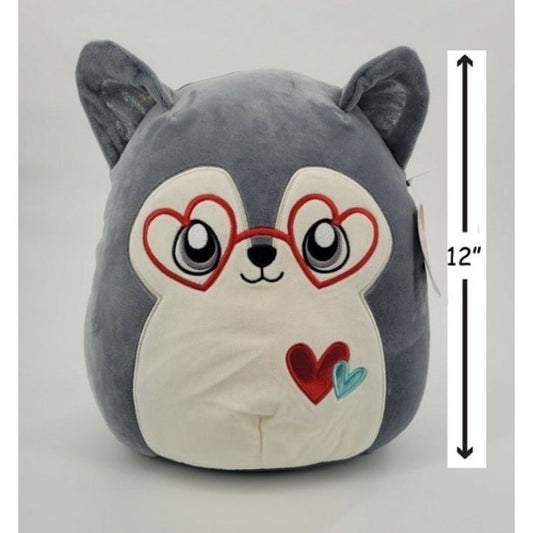 Squishmallows Official Kellytoys 12 Inch Ryan the Husky Valentines Edition Super Soft Plush Toy