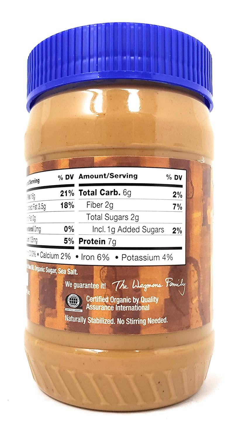 Wegmans Organic Crunchy Peanut Butter Spread (2 Pack, Total of 32fl.oz)