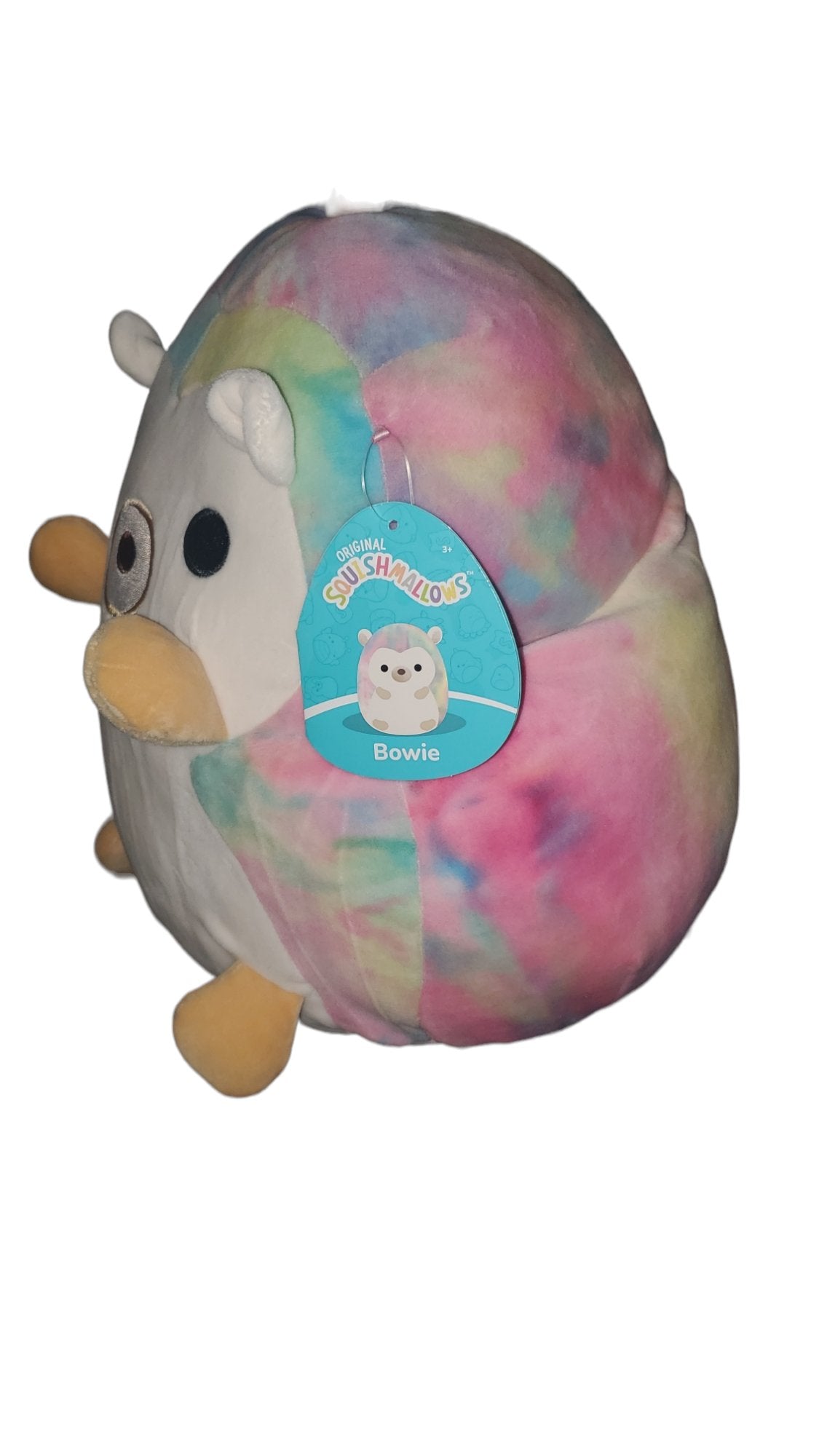 Squishmallows Bowie The Hedgehog by Kellytoy Rainbow Colored Soft Squishy Pillow Pet Stuffed Animal Toy