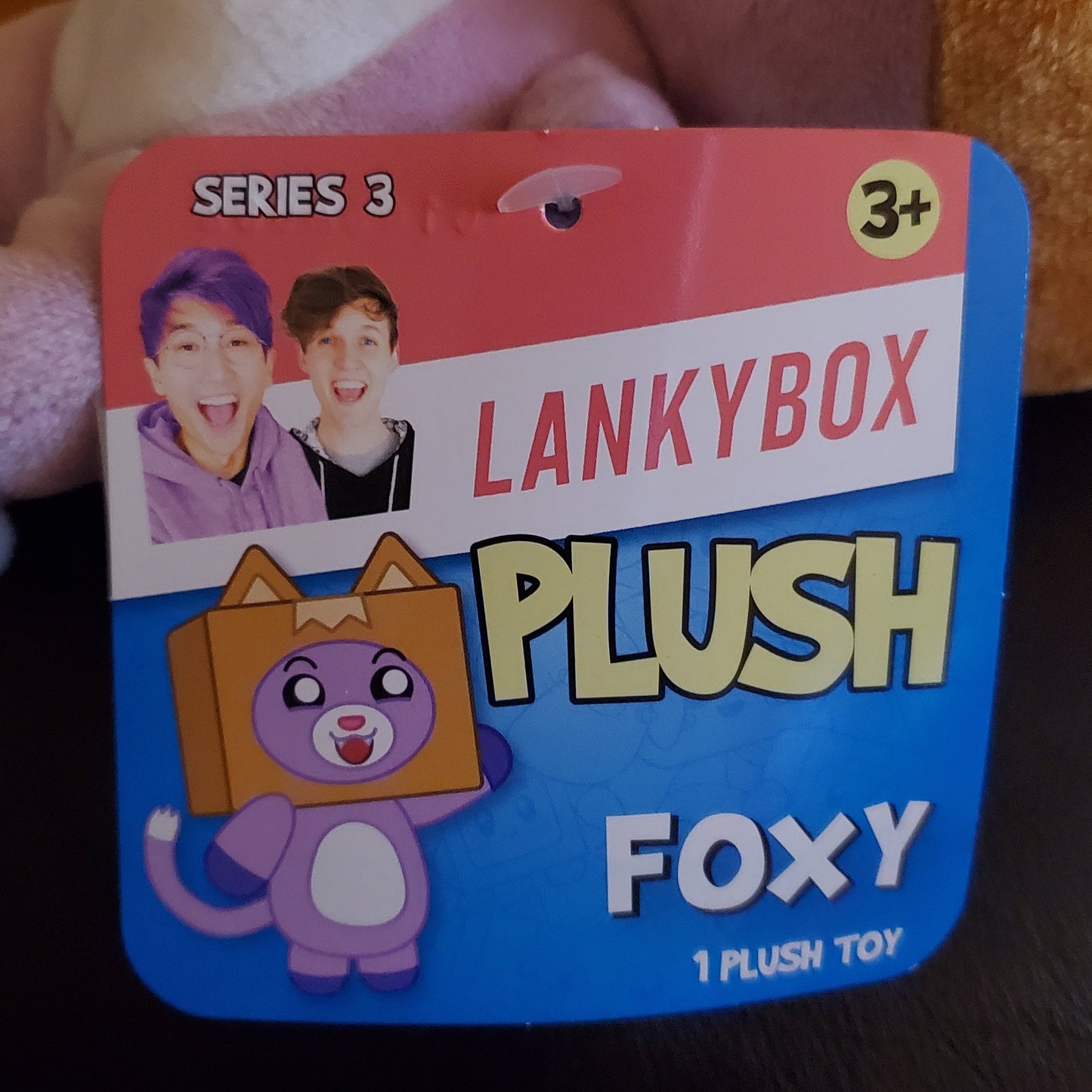 Official Lankybox Smiling Foxy Plush Toy, 8"
