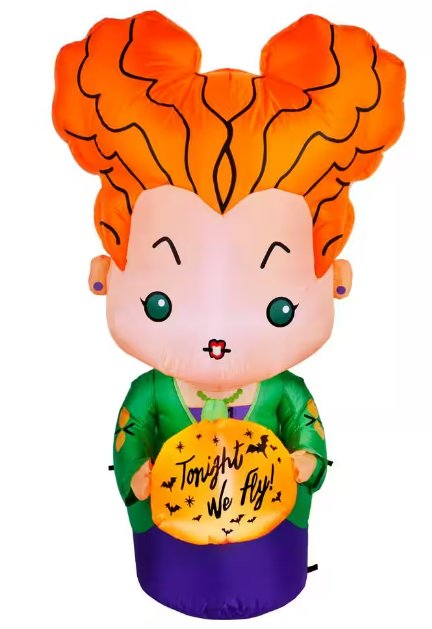 Airblown Disney Hocus Pocus Winifred Sanderson Light Up Inflatable