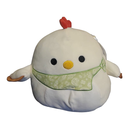 Squishmallows Chicken Todd with Bandana 9 inch Plush, Special Spring Edition