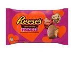 REESE'S, Milk Chocolate Peanut Butter Creme Hearts Candy, Valentine's Day, 9.1 oz, Bag