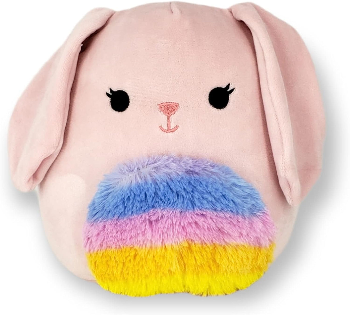 Squishmallows Official Kellytoys Plush 8 Inch Bop the Pink Bunny Rainbow Belly Easter Edition Ultimate Soft Plush Stuffed Toy