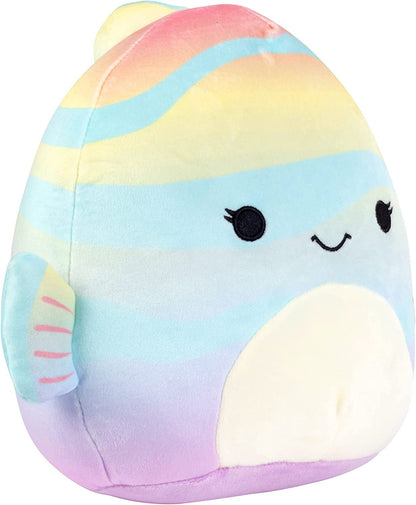 Squishmallows 8" Canda The Rainbow Fish - Official Kellytoy Plush - Soft and Squishy Fish Stuffed Animal Toy - Great Gift for Kids