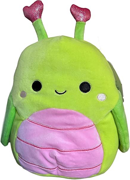 Squishmallows Official Kellytoy Valentines Squad Squishy Soft Plush Toy Animal (8 Inch, Hadeon The Grasshopper)