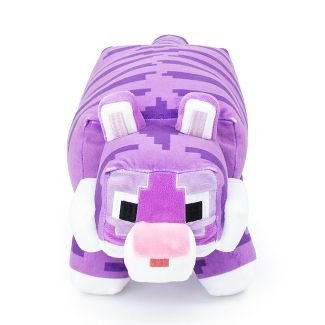 Minecraft Legends Tiger Pillow Buddy, Purple Tiger, 22" long nose to tail tip