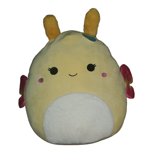 Squishmallows 20" Miry The Yellow Moth - Rare Official Kellytoy Hard to Find, Cute and Soft Jumbo Butterfly Stuffed Animal Toy, Great Gift for Kids