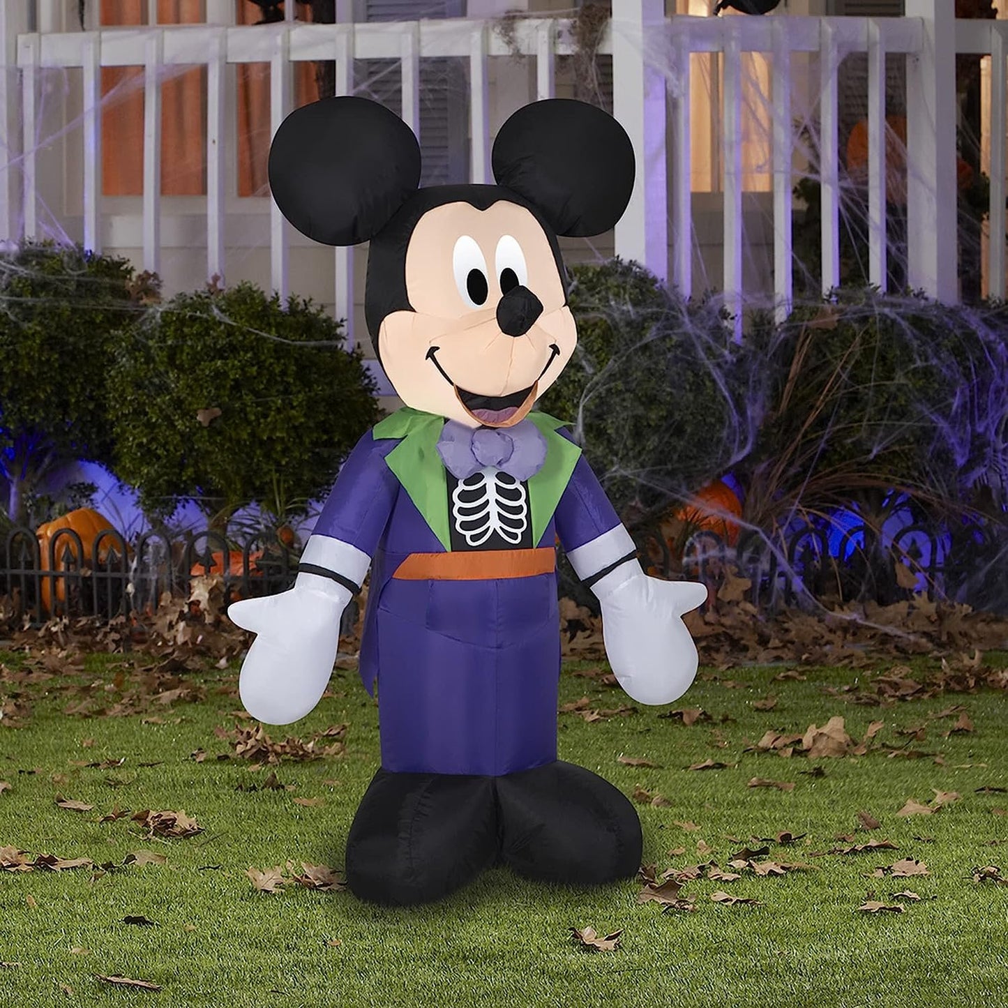 Mickey Mouse Skeleton Halloween Inflatable 3.5ft
