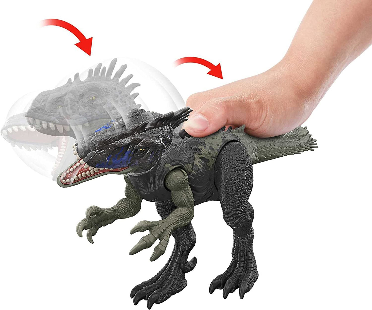 Jurassic World Dominion Dinosaur Figure Dryptosaurus Wild Roar With Sound & Attack Action, Medium Size Posable, Toy Gift With Connected Digital Play