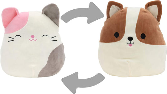 Squishmallows Flipamallows Reginald Dog Karina Cat 12 inch Special Edition Rare Animal Pet Plush Toy