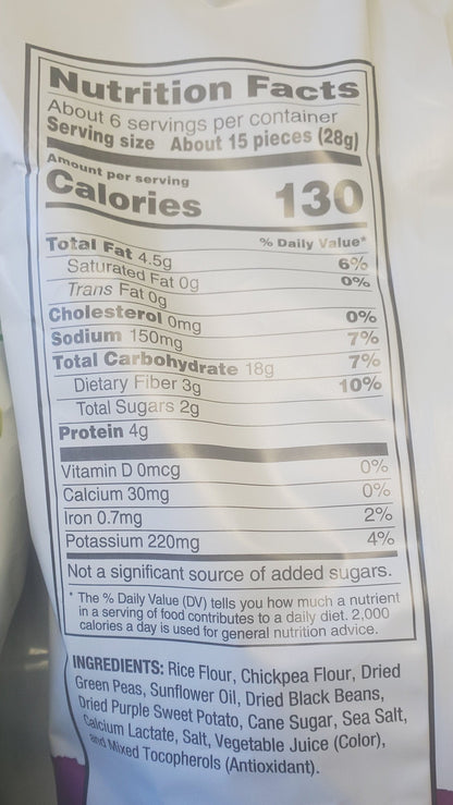 Off the Eaten Path Veggie Crisps and Chickpea Crisps | Real Rice and Veggies | 6.25 oz per Bag - Variety Pack of 6 bags