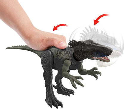 Jurassic World Dominion Dinosaur Figure Dryptosaurus Wild Roar With Sound & Attack Action, Medium Size Posable, Toy Gift With Connected Digital Play