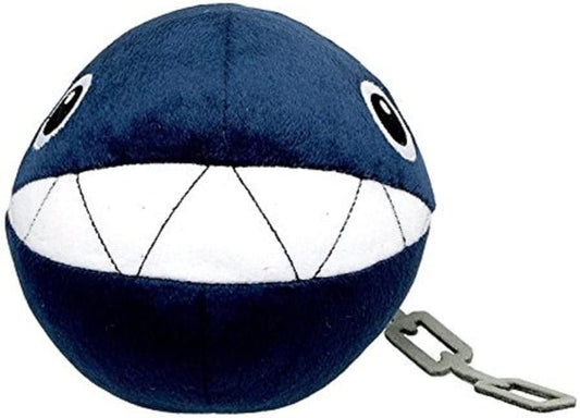 Little Buddy Super Mario All Star Collection 1592 Chain Chomp Stuffed Plush, 5" Multicolor