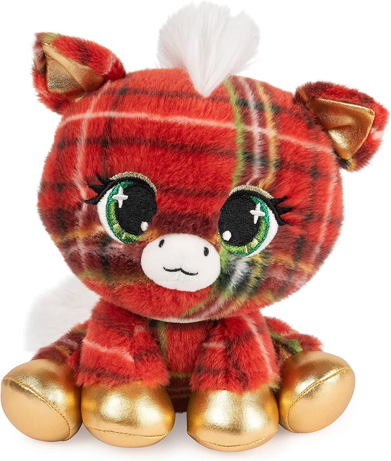GUND P.Lushes Designer Fashion Pets Tara McNeigh Special Edition Horse Stuffed Animal, Red/Gold, 6”
