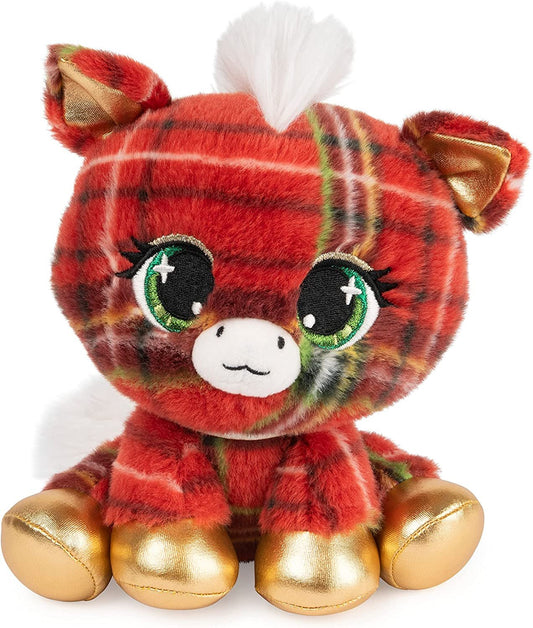 GUND P.Lushes Designer Fashion Pets Tara McNeigh Special Edition Horse Stuffed Animal, Red/Gold, 6”