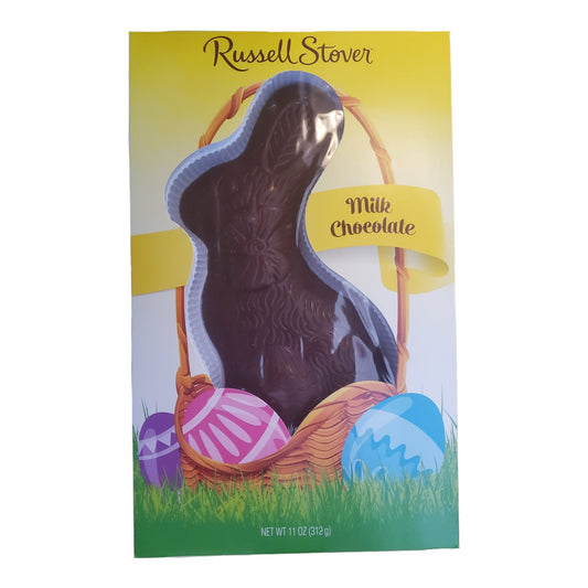 Russell Stover Solid Milk Chocolate Flatback Rabbit, 11 oz.