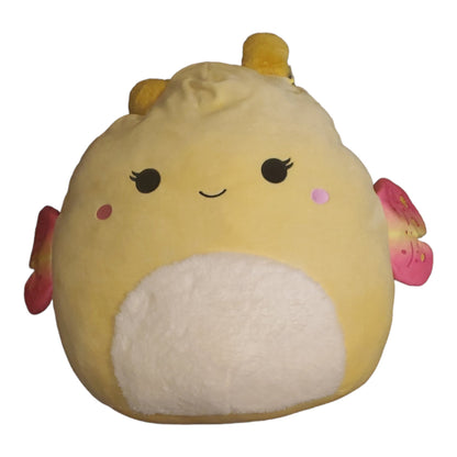 Squishmallows 20" Miry The Yellow Moth - Rare Official Kellytoy Hard to Find, Cute and Soft Jumbo Butterfly Stuffed Animal Toy, Great Gift for Kids