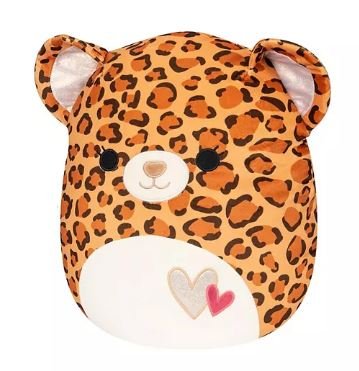 Squishmallows Valentine Edition Cheetah Maria 16 inch Special Edition Plush Animal with Hearts