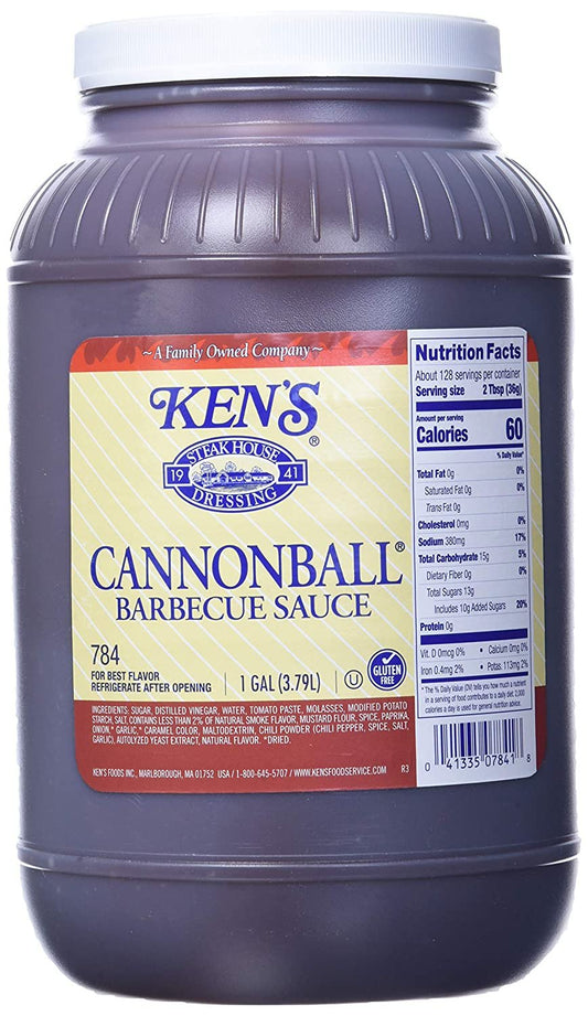 Ken's Foods Inc. Cannonball Barbecue Sauce - 1 Gallon