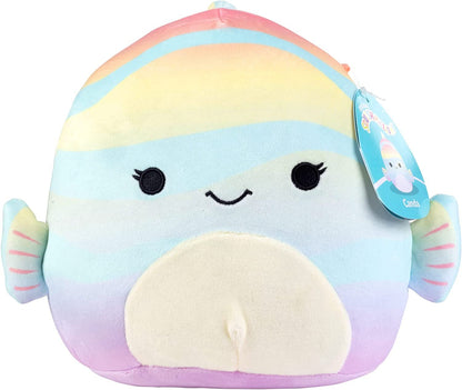 Squishmallows 8" Canda The Rainbow Fish - Official Kellytoy Plush - Soft and Squishy Fish Stuffed Animal Toy - Great Gift for Kids